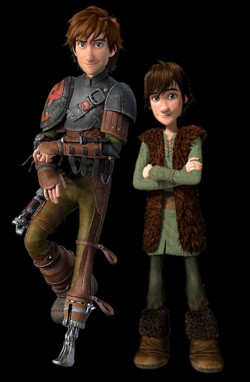 Older Hiccup (left) Younger Hiccup (right)
