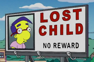 simpsons billboard Milhouse