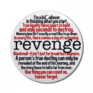 Revenge Quotes Ornament (Round)