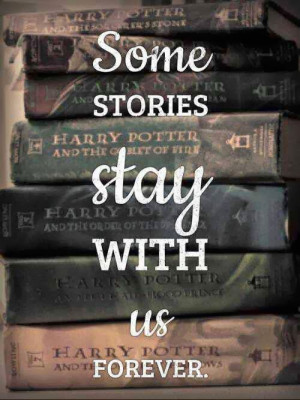 The Harry Potter books made me fall in love with reading, so THANK YOU ...
