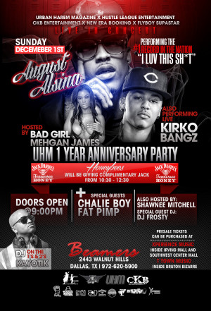 August Alsina & Kirko Bangz Live In Dallas Dec 1st Beamers picture