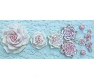 Karen Davies Mould Lace Cut Out 4 Piece Rose