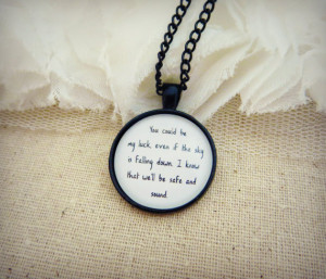 Capital Cities - Safe And Sound Inspired Lyrical Quote Pendant ...
