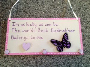 best godmother plaque decorations vary