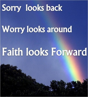 Faith looks forward