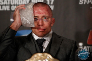 Look At Georges St. Pierre’s Post Fight Photo – OUCH!!! Just Think ...