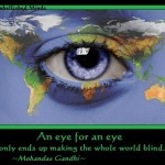 Gandhi Quotes earth eye 150x150 Quotes