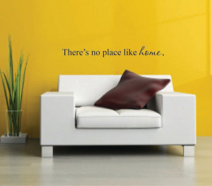 Wall Decal There's no place like home - Wizard of Oz Vinyl Wall Quote ...