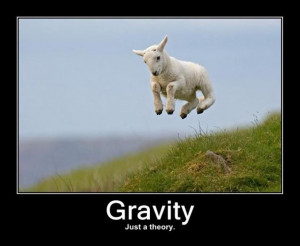 GravityJust a theory. Funny Gravity Quote