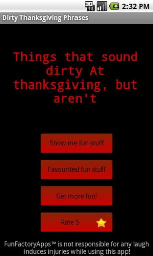 View bigger - Dirty Thanksgiving Phrases for Android screenshot