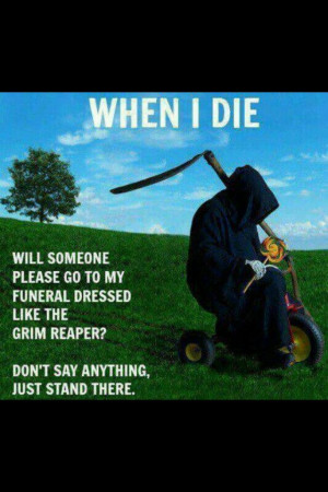 When i die