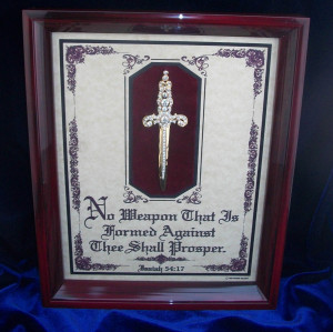 ... AGAINST THEE SHALL PROSPER-Bible, Verse,Plaques, Christian,Gift s