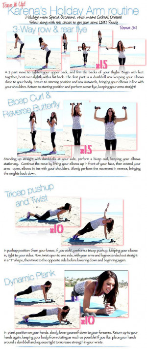 One of our fave Arm Workouts to tone up the upper body!Arm Routines ...