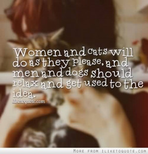 ... they please, and men and dogs should relax and get used to the idea