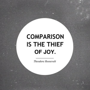 So don't compare!