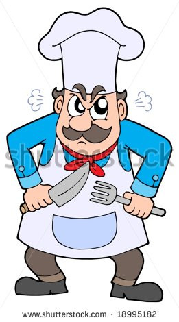 Angry Chef With Knife...