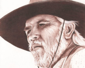 hand drawn Captain Woodrow F. Call of Lonesome Dove