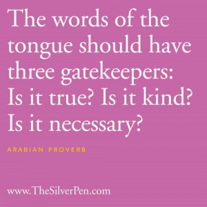 Wise Words » words of the tongue