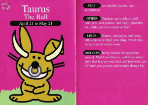 Taurus Happy Bunny Image