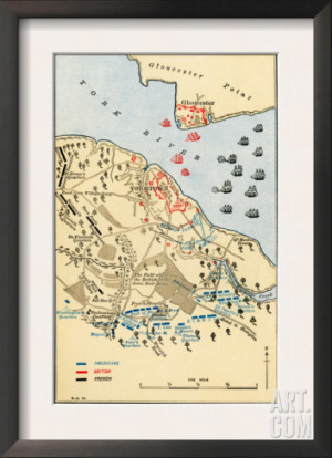 map-of-battle-of-yorktown-where-the-british-army-was-defeated-by-the ...