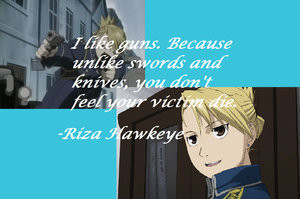 My Favorite Riza Quote Hawkeye Anime Manga Photo