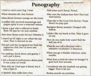 Here are some great puns to make you laugh.