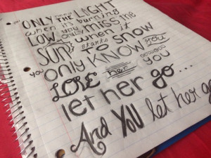 quote song lyrics passenger let her go