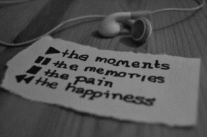 earphones, music, paper