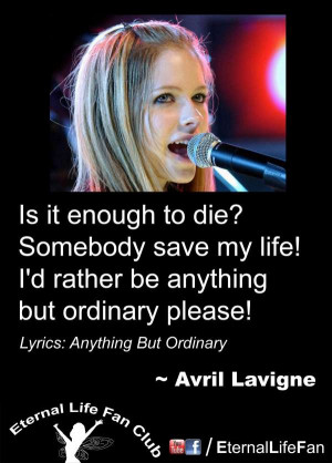 Avril Lavigne Quotes Lavignequotes Lyrics And Verses From