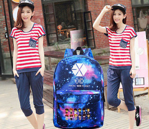 Exo exo k exo m luhan kris kai lay sehun SCHOOLBAG Backpack Kpop NEW ...