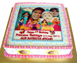 Disney Princess 1st Birthday Cake