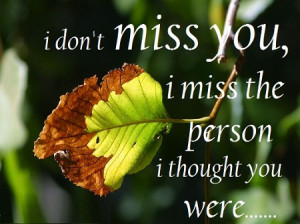 Don't Miss You - Break Up Quote