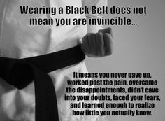 karate quote about the value of a black belt more martial arts quotes ...