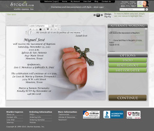 ... Image #4 - Replace Invitation Wording in iDesign by Typing in Spanish