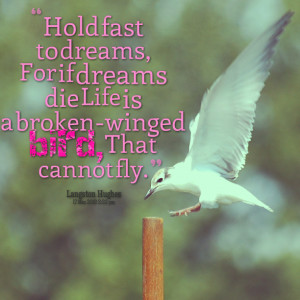 ... -hold-fast-to-dreams-for-if-dreams-die-life-is-a-broken-winged.png