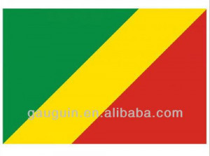 Factoroy Stock Red Green Yellow Congo Hand Flag