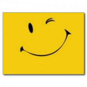 Send a Smile - Smiley Face Postcard zazzle_postcard