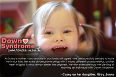 ... Peace, Love & Down Syndrome Evelyn Spencer Down Syndrome Society More