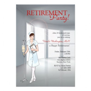 Special Nurse Retirement Party Invitation
