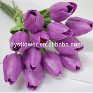 purple tulip wedding bouquets