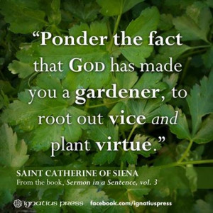 Inspirational quote from Saint Catherine of Siena