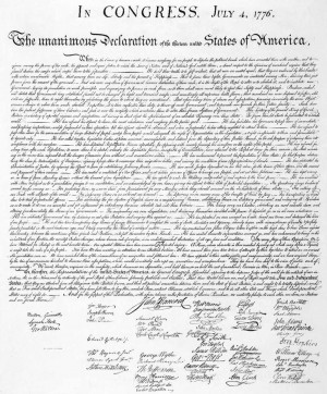 the declaration of independence a transcription in congress july 4 ...