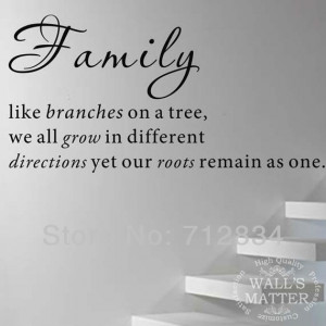 ... Decor Removable Wall Stickers Family Wall Art Murals Quotes Saying