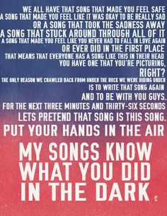 Best Fall Out Boy lyrics ever written!!!