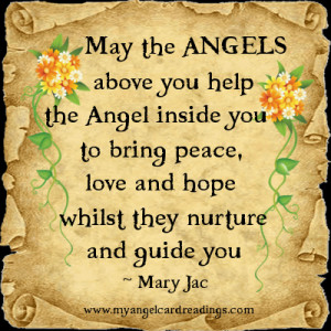 May The Angels Above You Help The Angel Inside You To Bring Peace ...