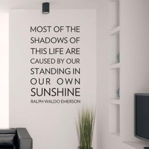 most of the shadows of this life wall quote decal