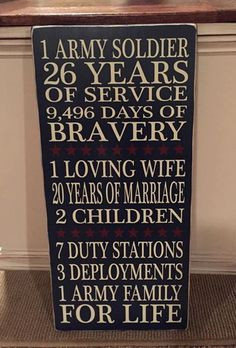do this for Dad? - - - Military Retirement Sign 12x24 gift army by ...