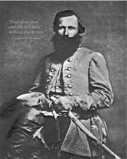 11x14 Civil War Photo w/ Quote Confederate JEB Stuart