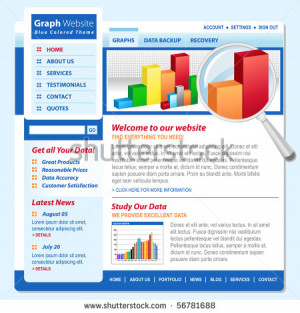 An Internet Technology Web Page With A Chart And Graph. There Is A