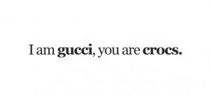 Gucci vs Crocs